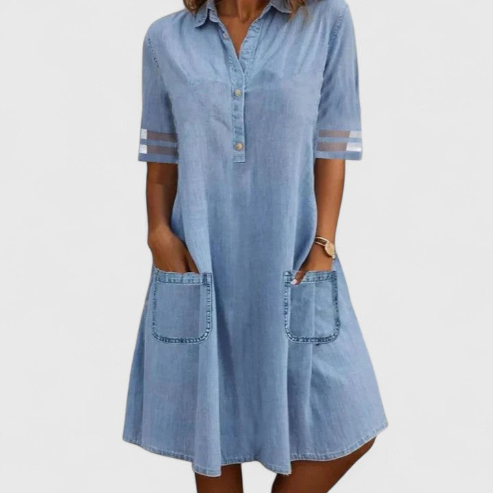 Lucía - Vestido de mezclilla que realza la silueta