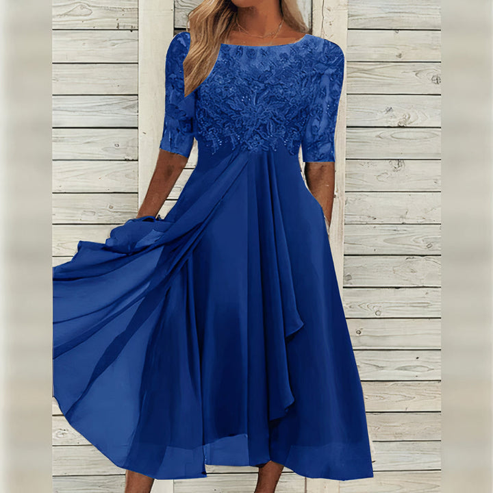 Harper™ | Elegante Vestido Midi de Encaje