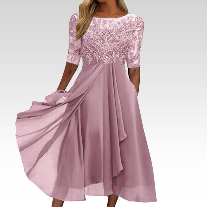 Harper™ | Elegante Vestido Midi de Encaje