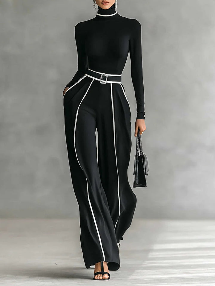 Vera™ || Elegante conjunto con detalle de contraste