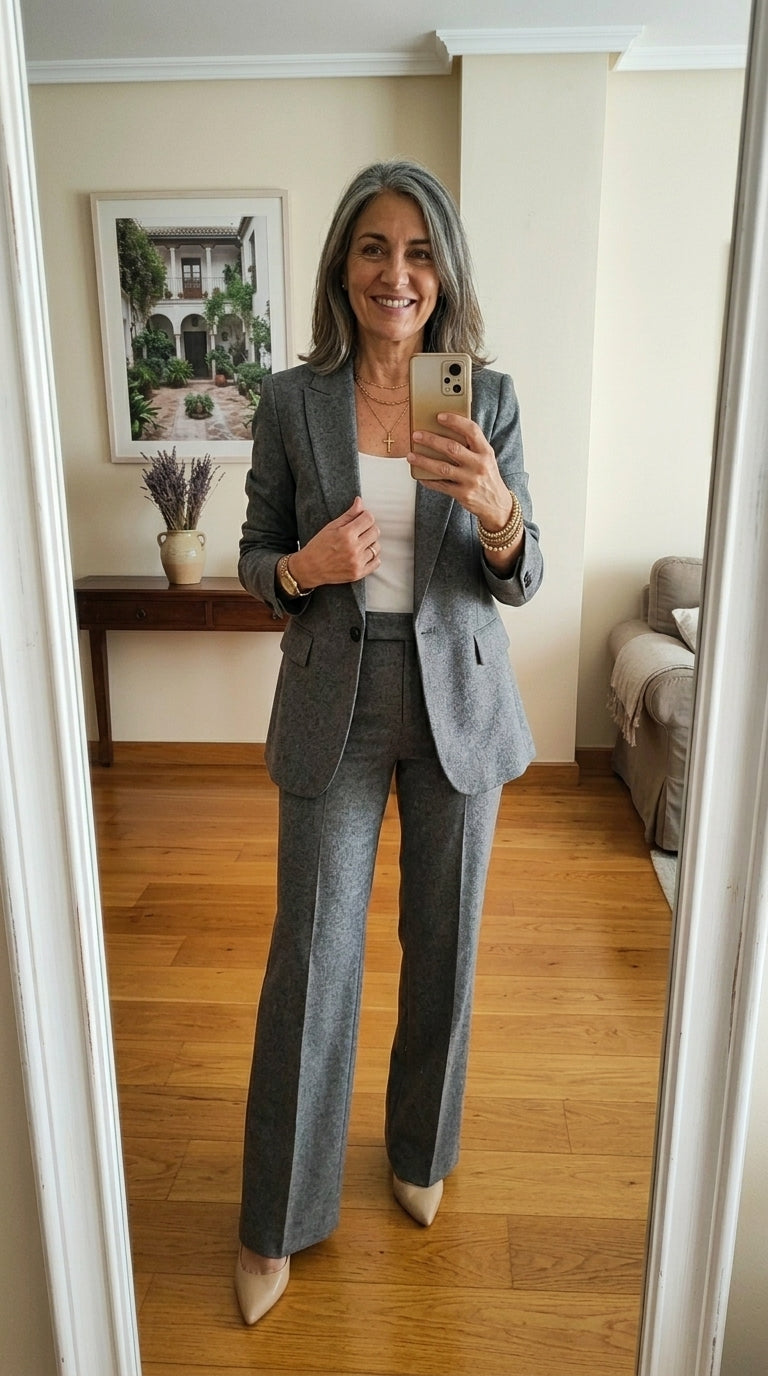 Vanessa™ | Conjunto de traje elegante con pantalones acampanados
