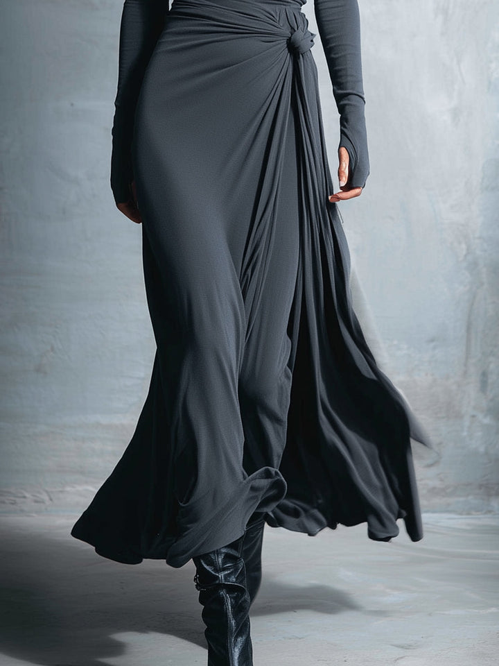Gabriella – Vestido largo con lazo lateral