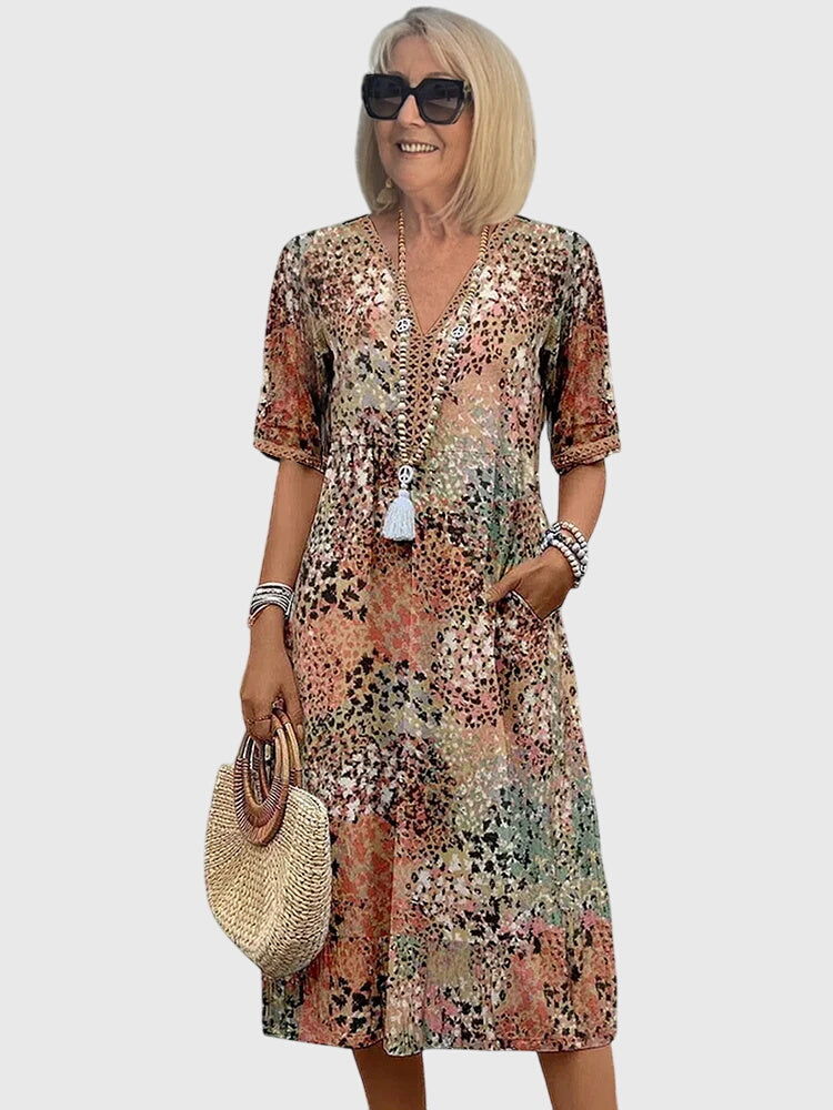 Bella | Vestido Midi Floral Chic