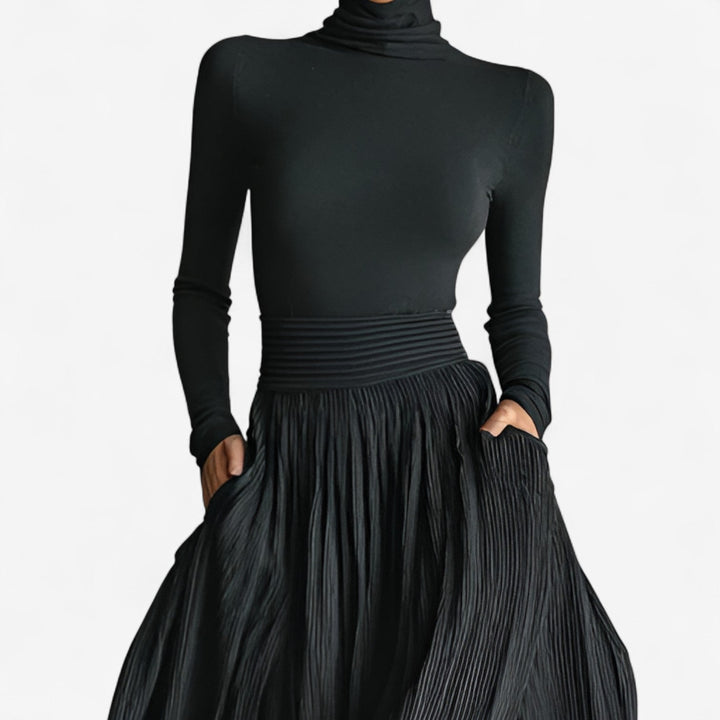 Alessia | Vestido maxi de talle alto