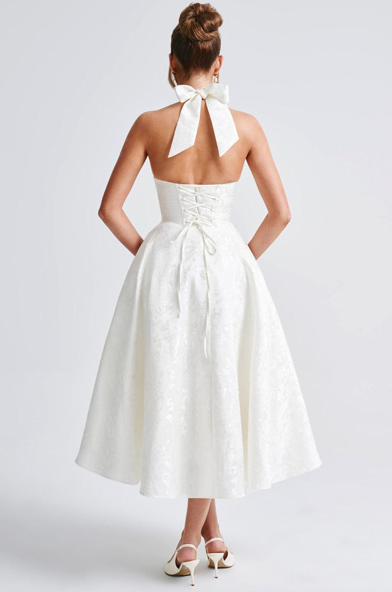 Maya™ | Elegante Vestido Midi en Amarillo Limón