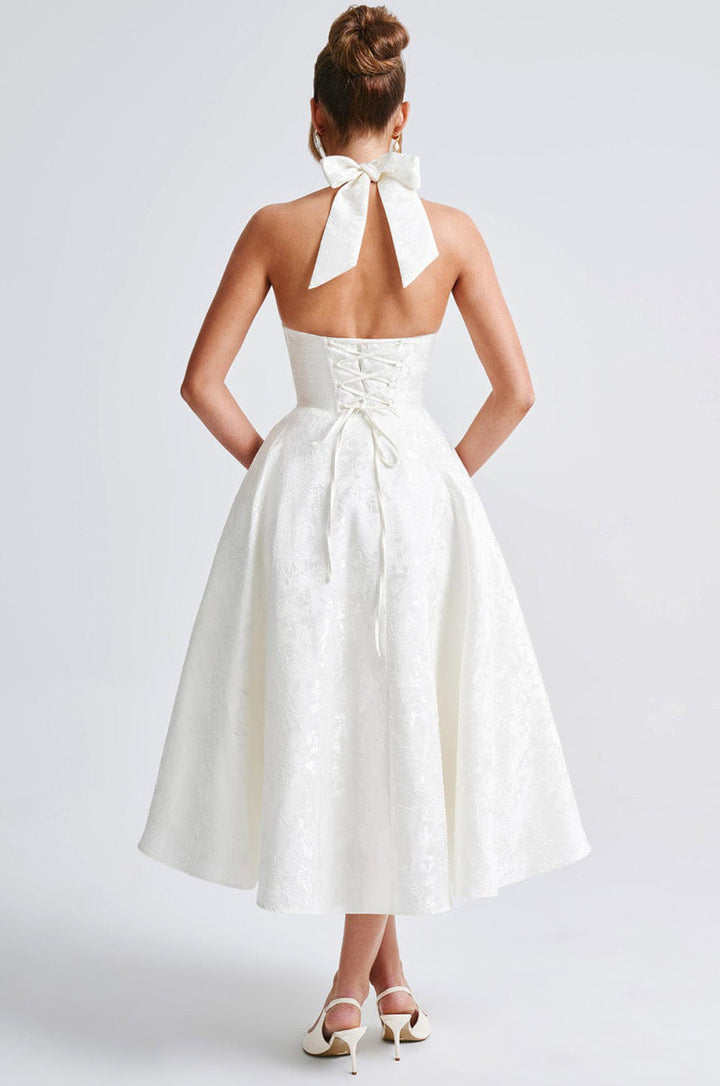Maya™ | Elegante Vestido Midi en Amarillo Limón