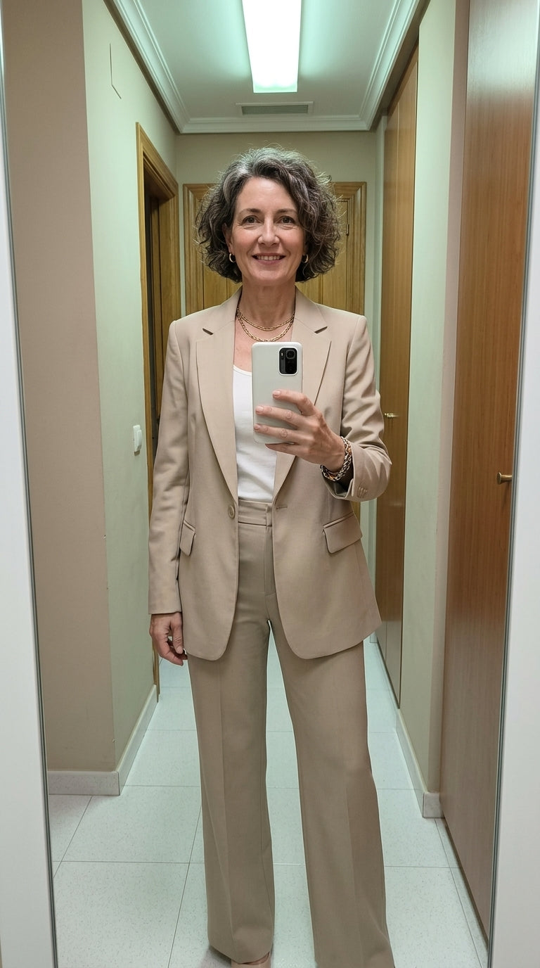 Vanessa™ | Conjunto de traje elegante con pantalones acampanados