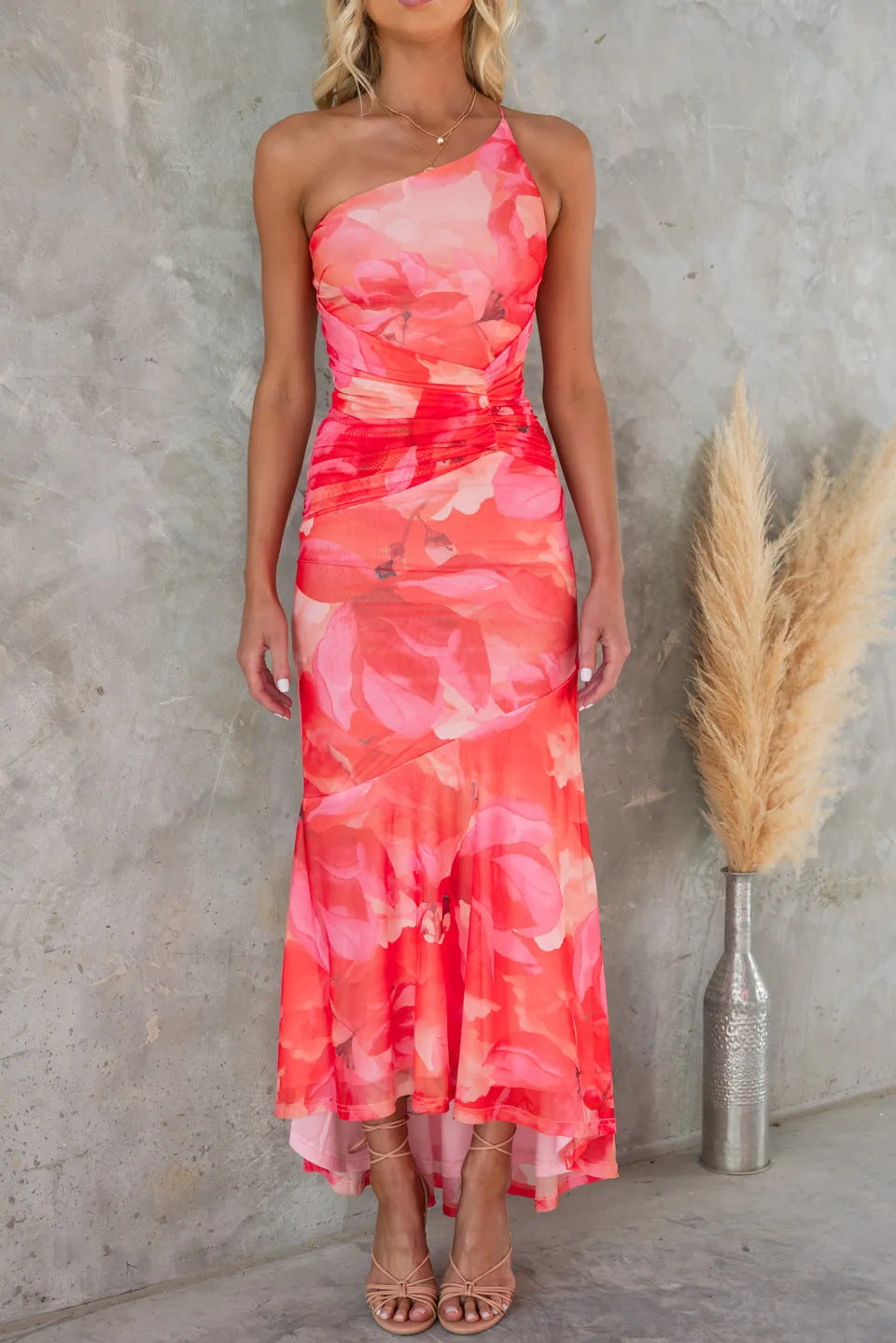 Layla™ | Vestido Plisado de Un Hombro