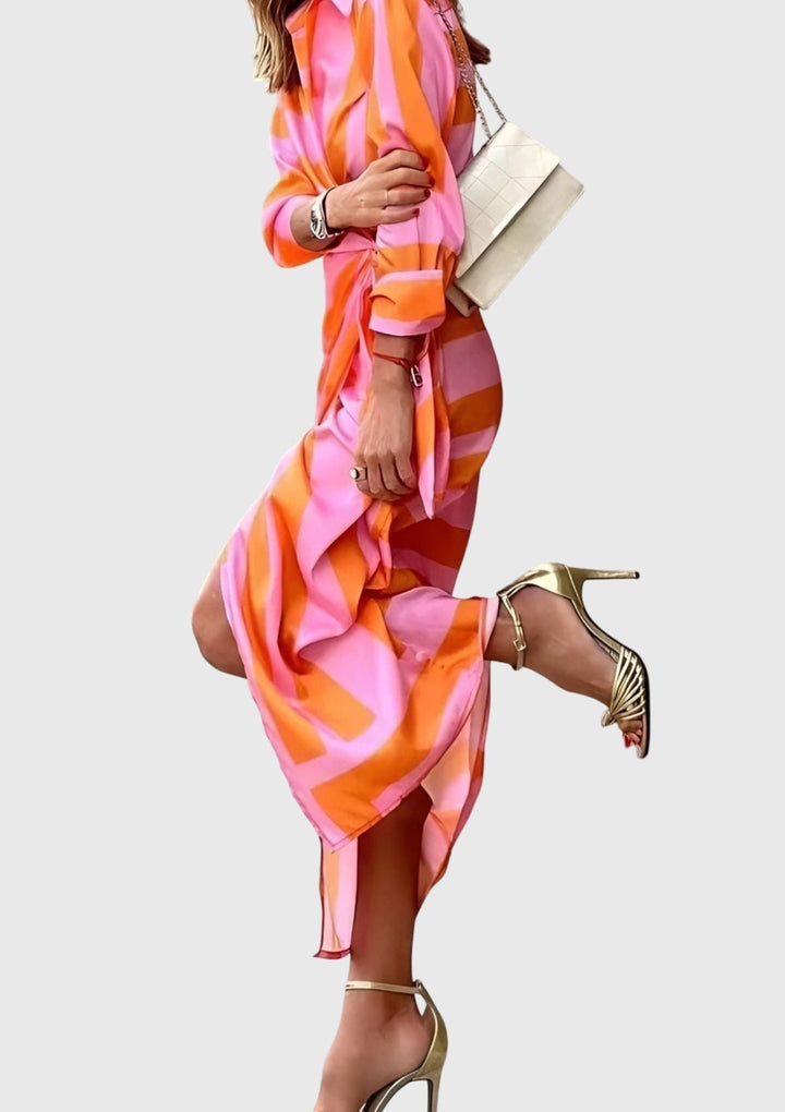 Everly | Vestido Elegante Envolvente con Estampado