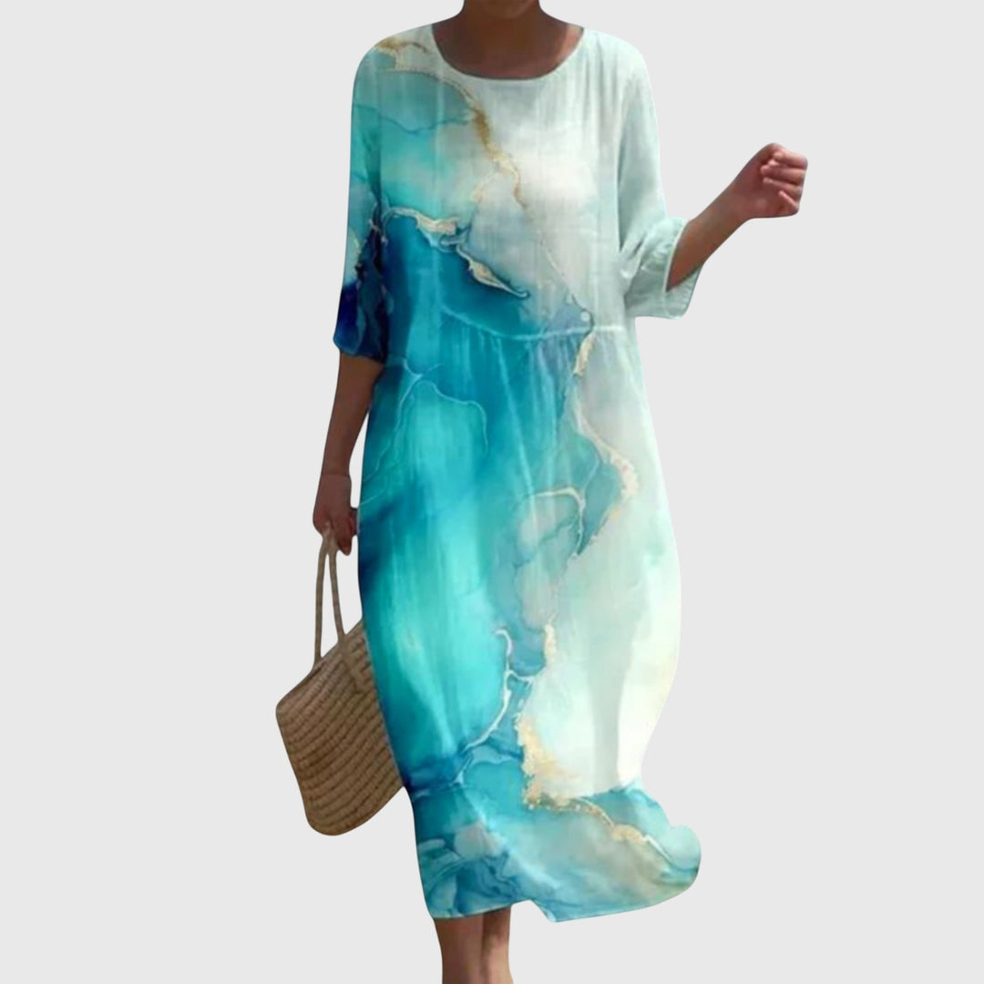 Elena™ | Elegante Vestido Largo Floral