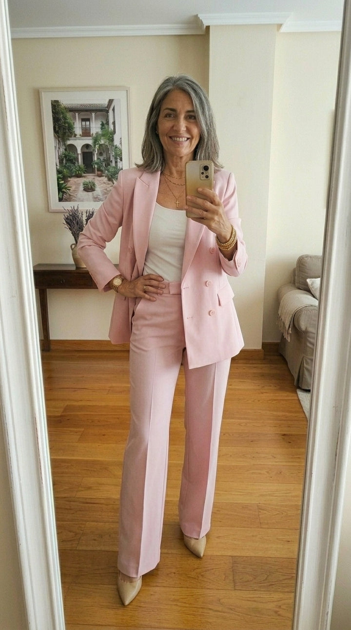 Vanessa™ | Conjunto de traje elegante con pantalones acampanados