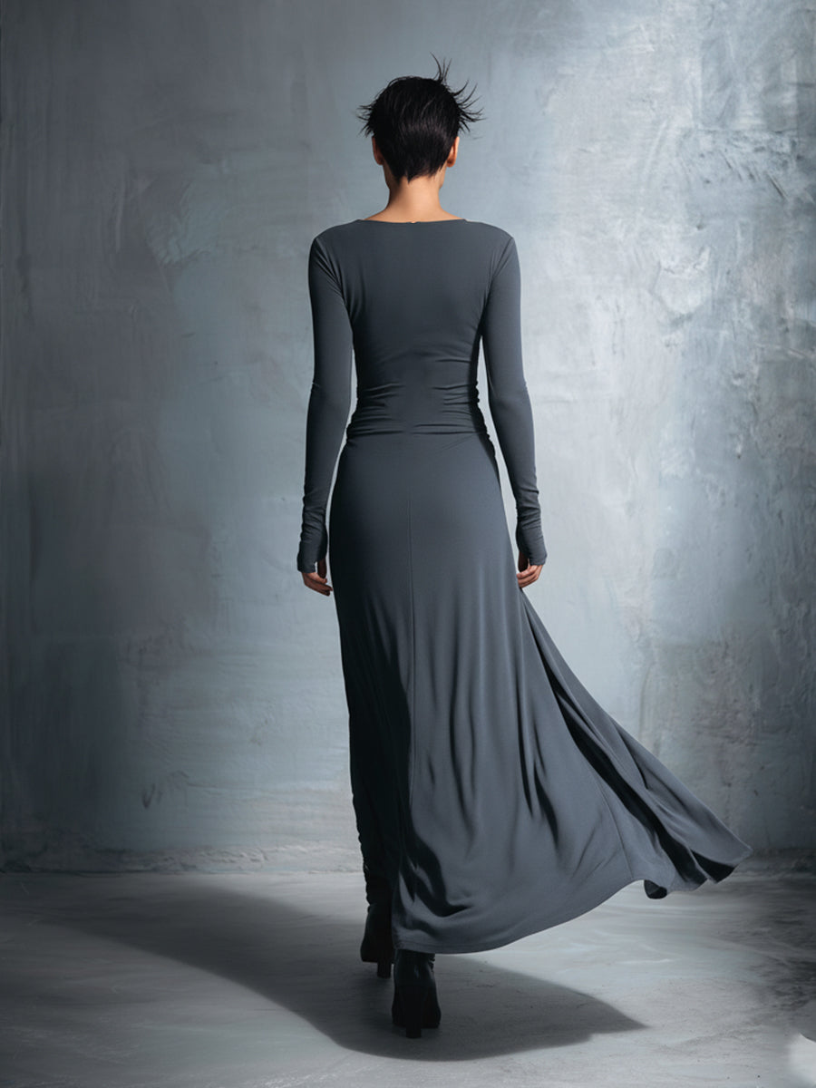 Gabriella – Vestido largo con lazo lateral