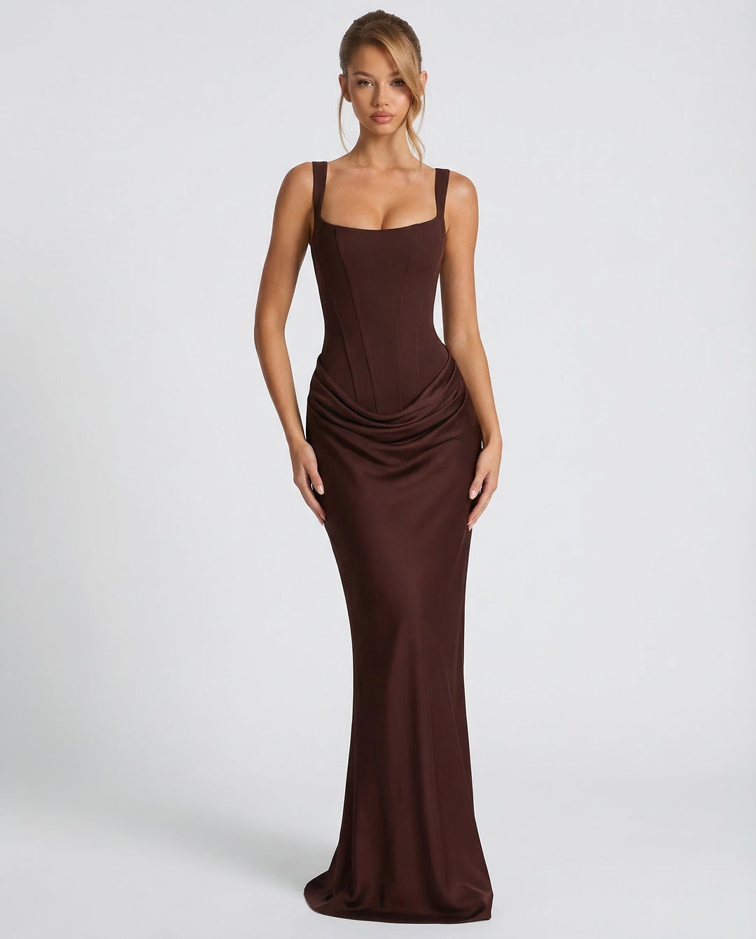 OLIVIA | Maxi Vestido de Reloj de Arena