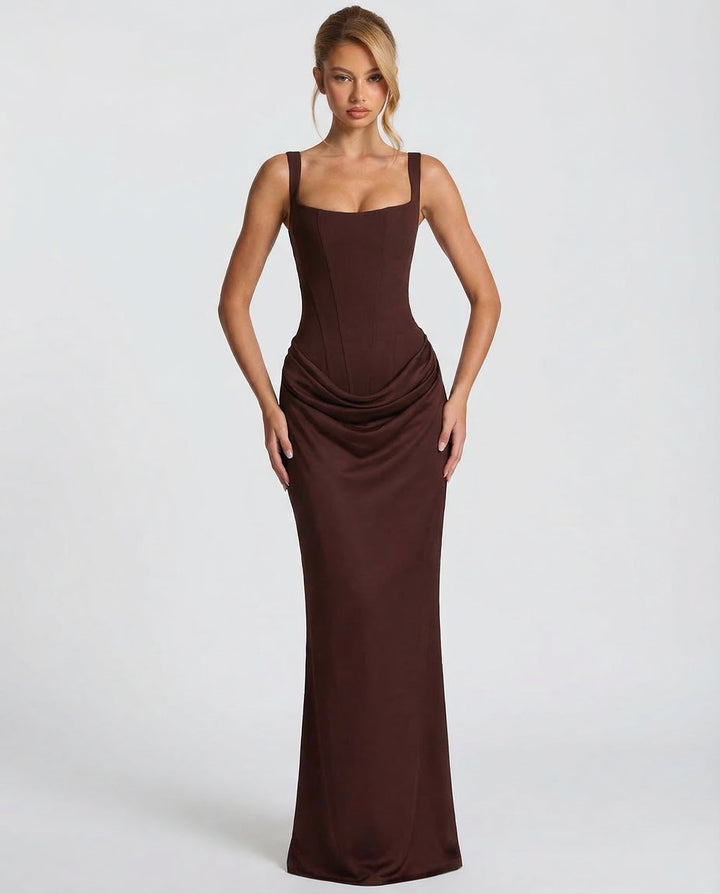 OLIVIA | Maxi Vestido de Reloj de Arena