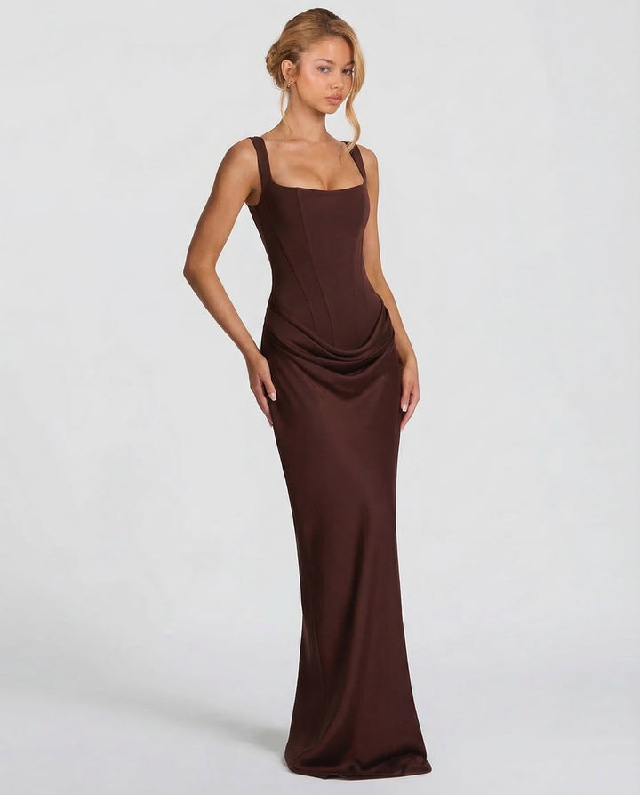 OLIVIA | Maxi Vestido de Reloj de Arena