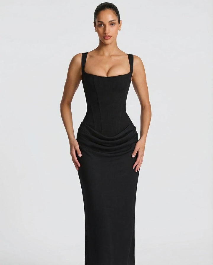 OLIVIA | Maxi Vestido de Reloj de Arena