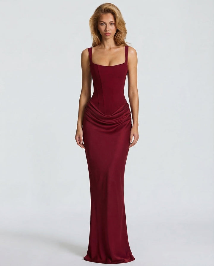 OLIVIA | Maxi Vestido de Reloj de Arena