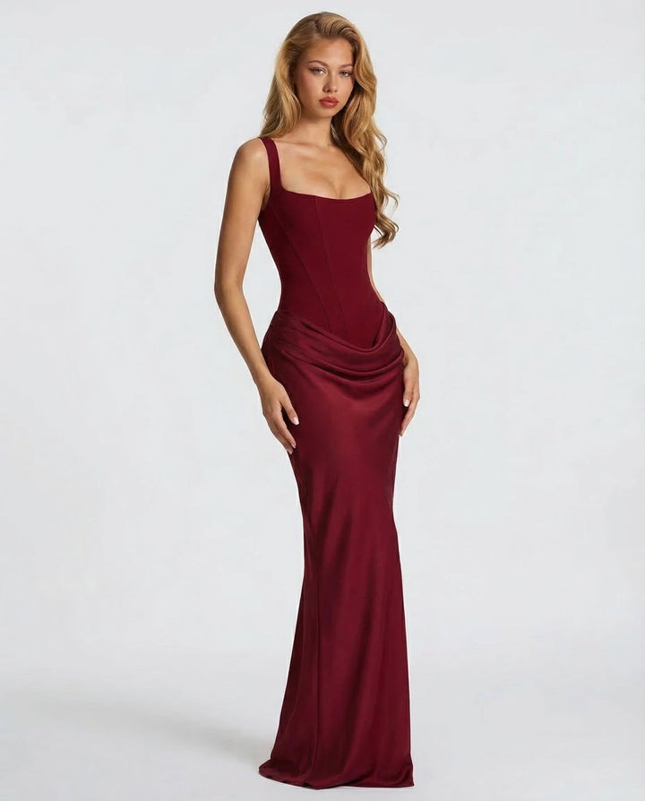 OLIVIA | Maxi Vestido de Reloj de Arena