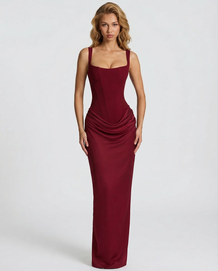 OLIVIA | Maxi Vestido de Reloj de Arena