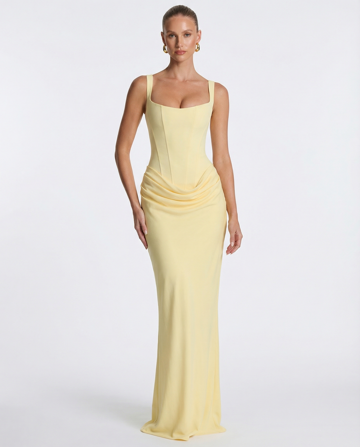 OLIVIA | Maxi Vestido de Reloj de Arena