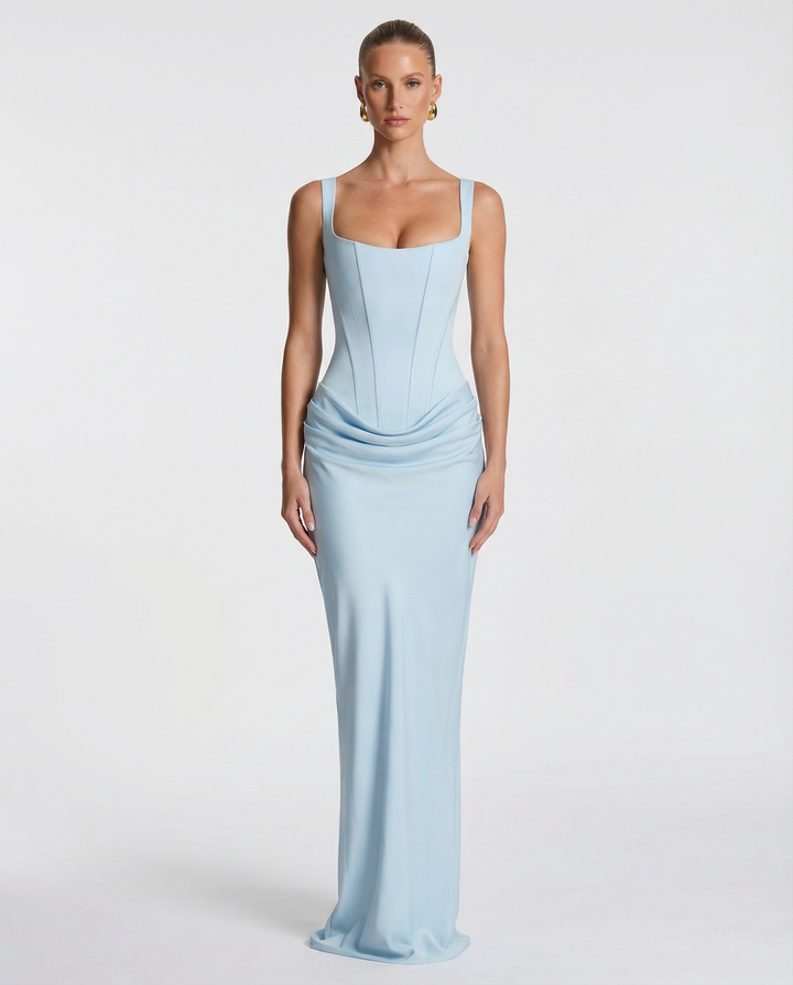 OLIVIA | Maxi Vestido de Reloj de Arena