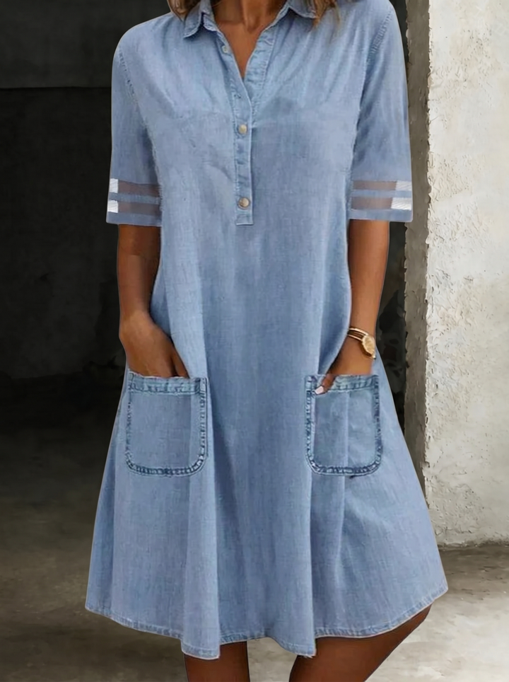 Lucía - Vestido de mezclilla que realza la silueta