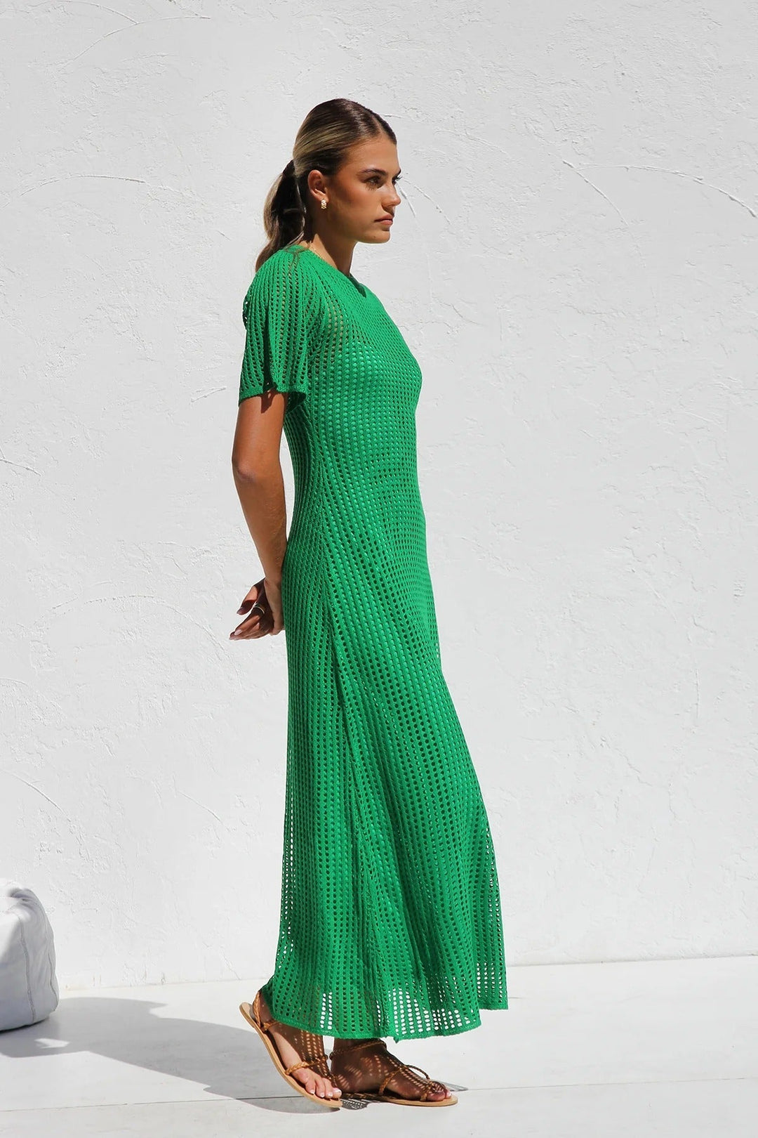 ESENCIAL - Vestido Maxi de Croché Airlie - Color Natural