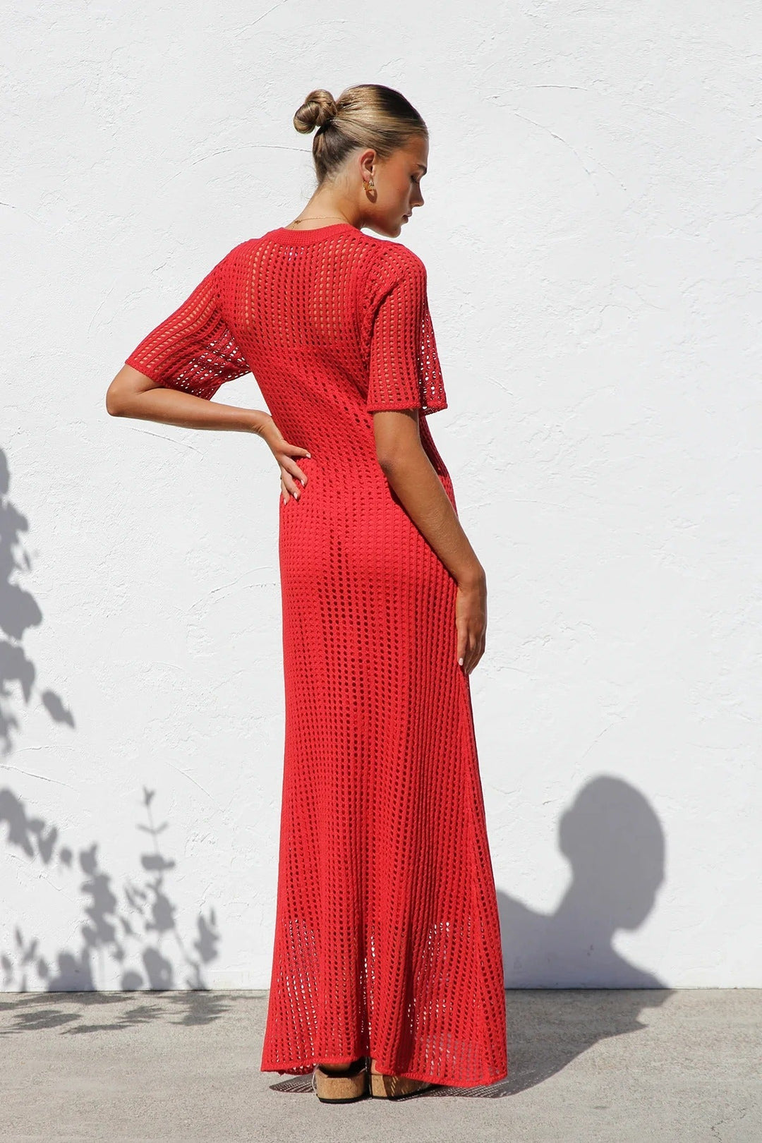 ESENCIAL - Vestido Maxi de Croché Airlie - Color Natural