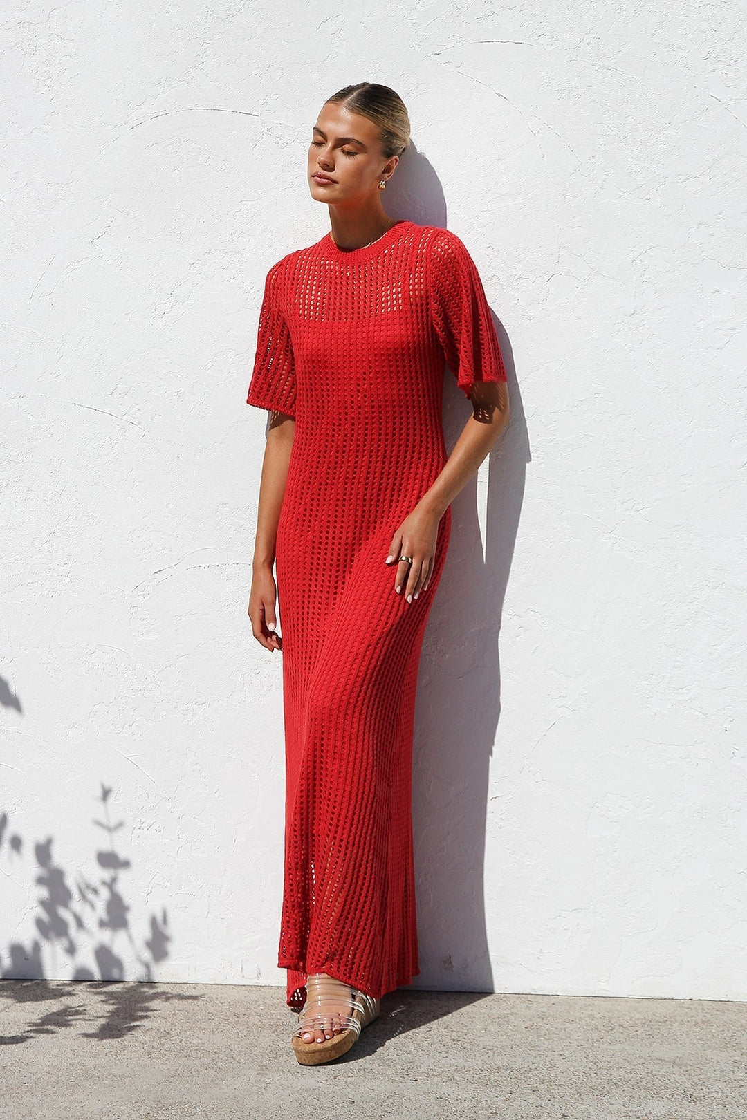 ESENCIAL - Vestido Maxi de Croché Airlie - Color Natural