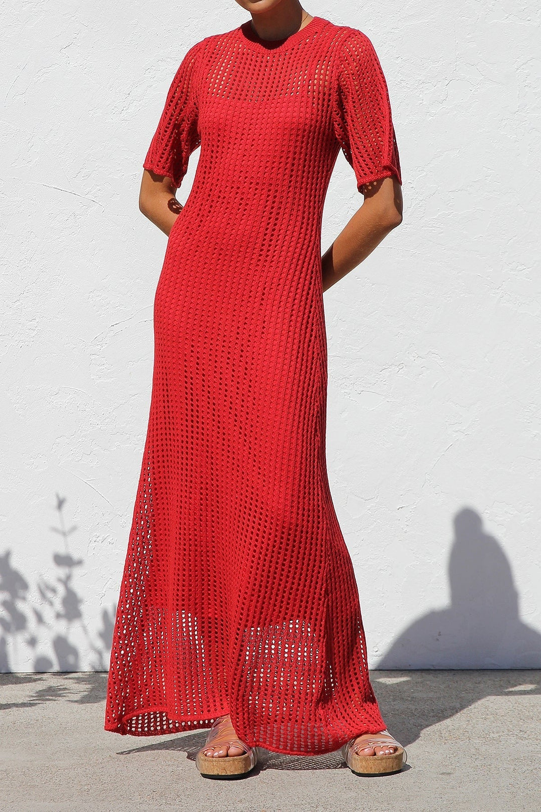 ESENCIAL - Vestido Maxi de Croché Airlie - Color Natural