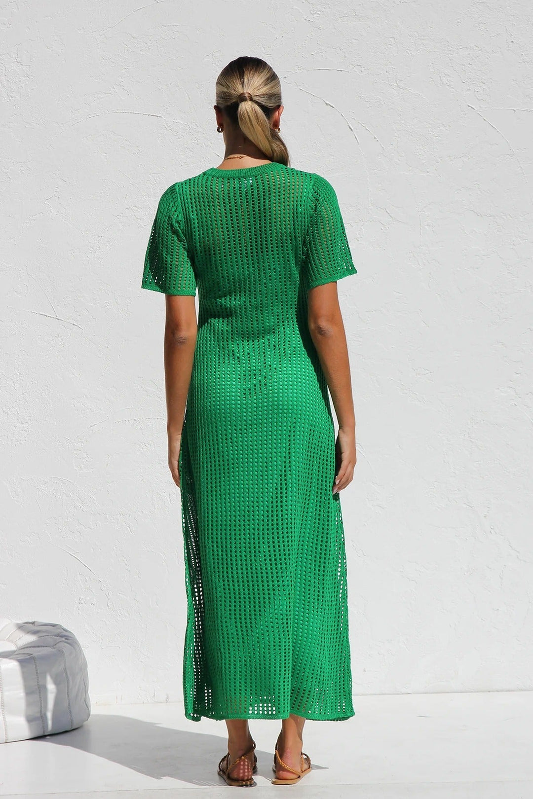 ESENCIAL - Vestido Maxi de Croché Airlie - Color Natural