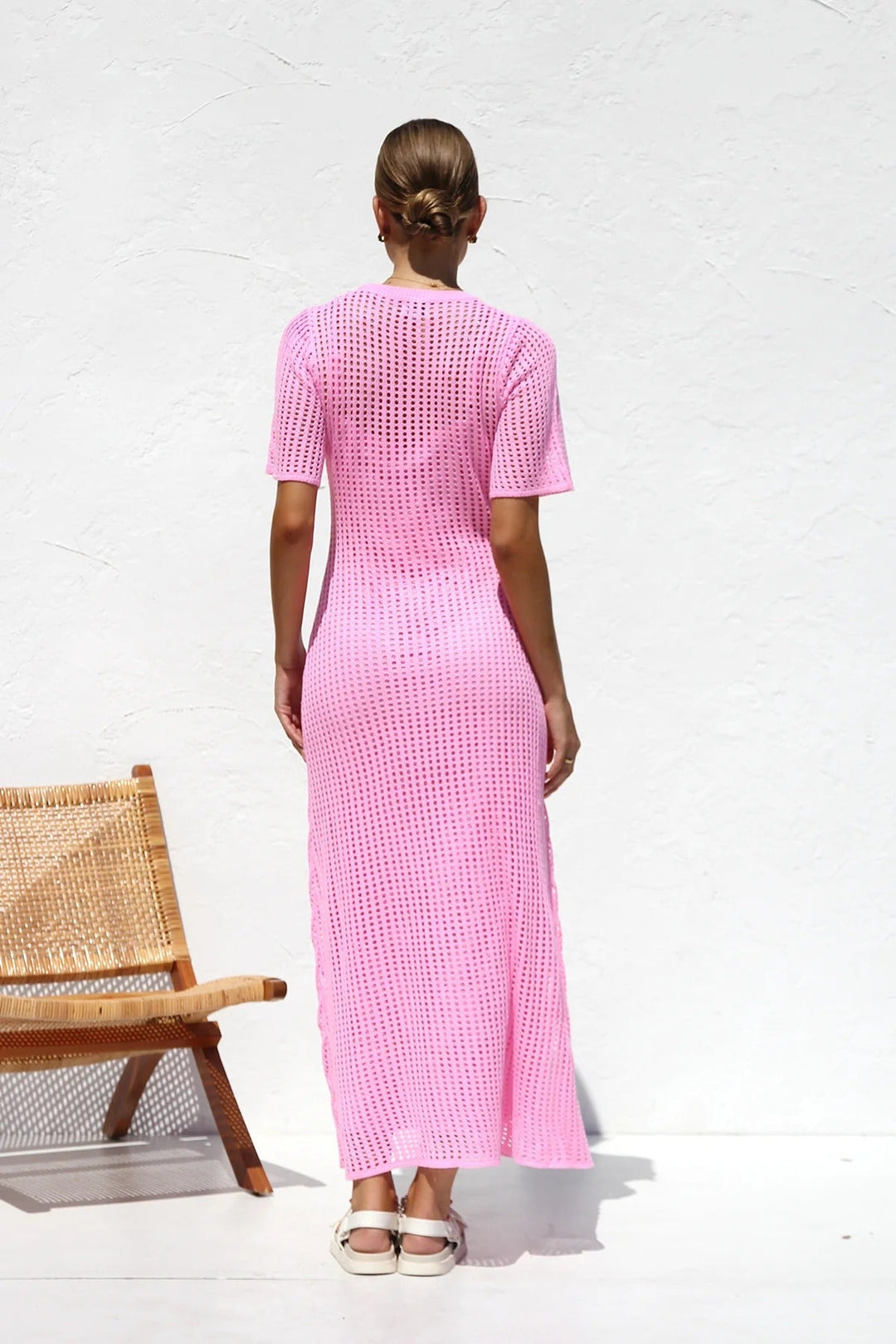 ESENCIAL - Vestido Maxi de Croché Airlie - Color Natural