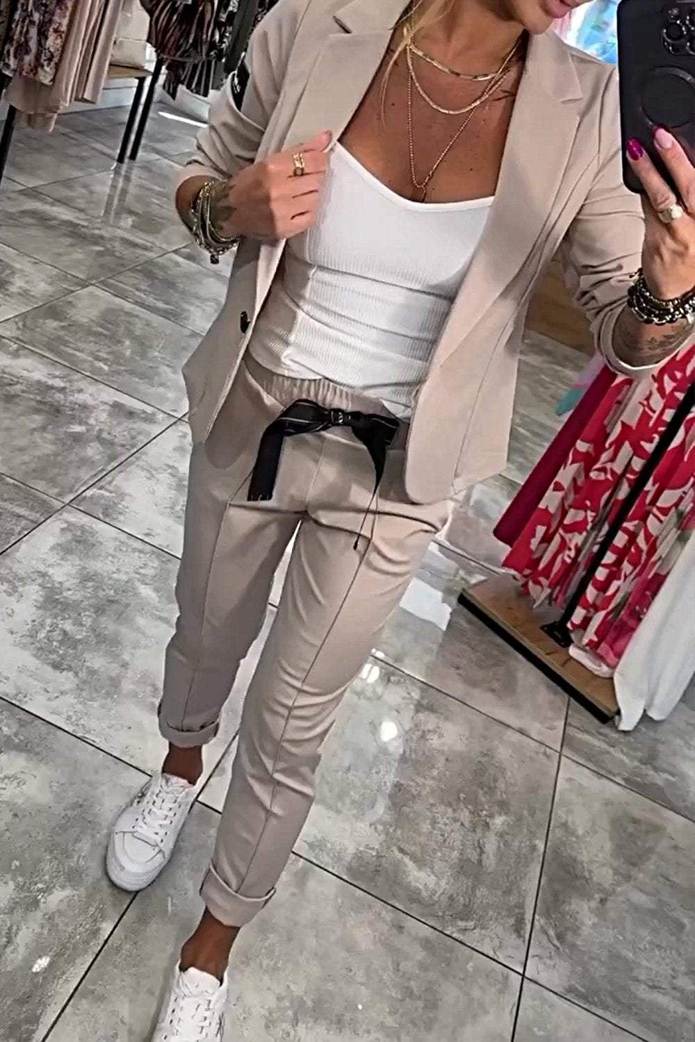 Iren - Conjunto de dos piezas para mujer