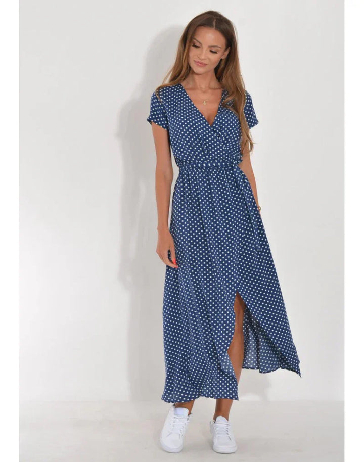 Julia - Vestido Elegante con Escote en V y Corte Moldeador