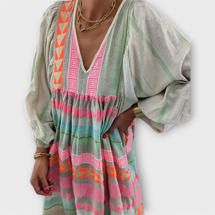Dana™ | Vestido A-line Colorido