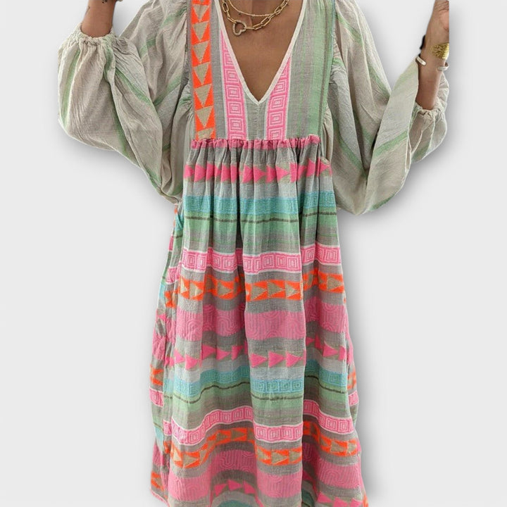 Dana™ | Vestido A-line Colorido