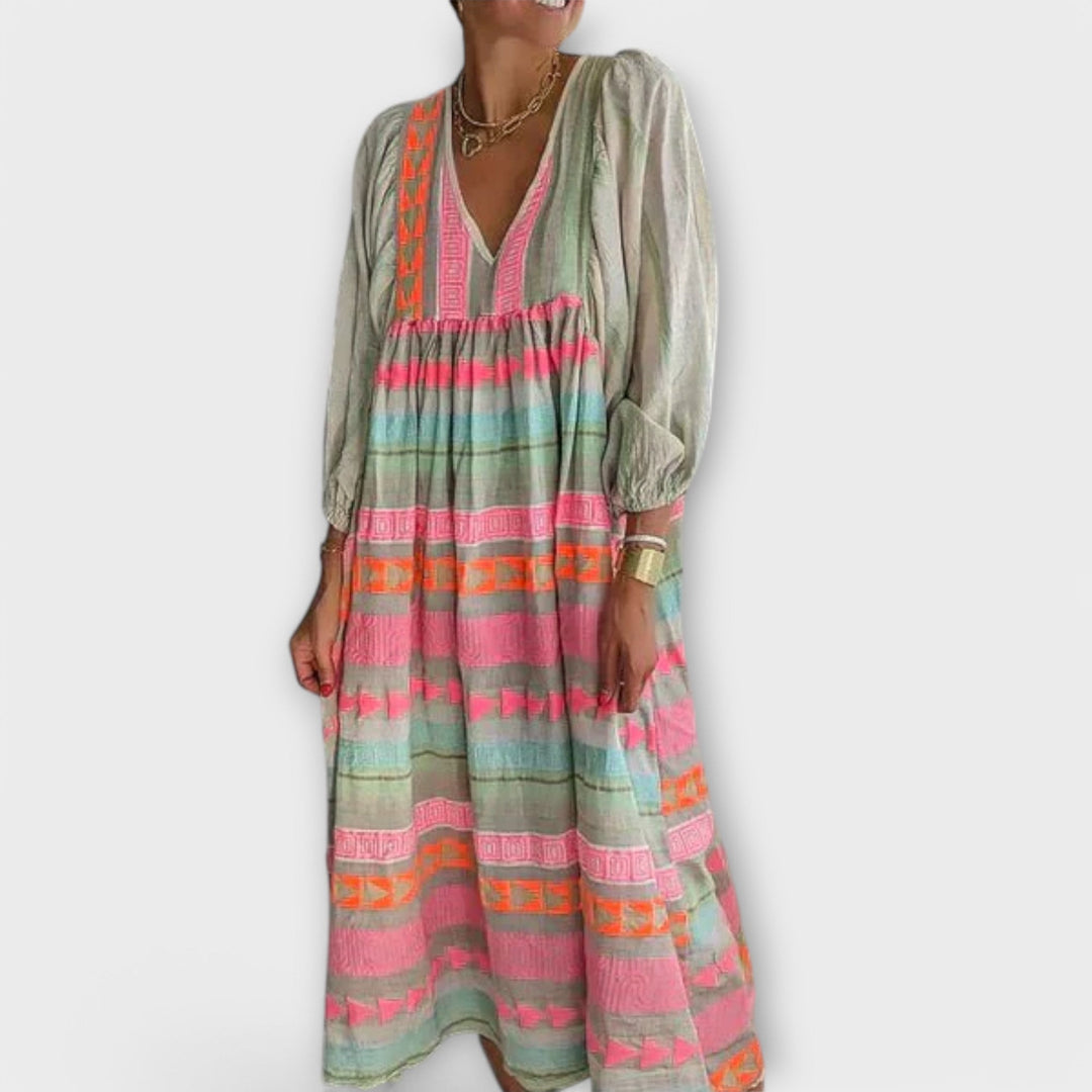 Dana™ | Vestido A-line Colorido