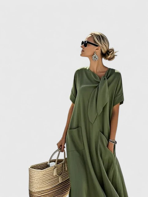 Antonina | Vestido con Diseño que Acentúa el Abdomen