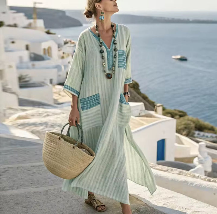 Vestido Elegante Mary - Vestido Largo de Playa para un Look Veraniego con Estilo