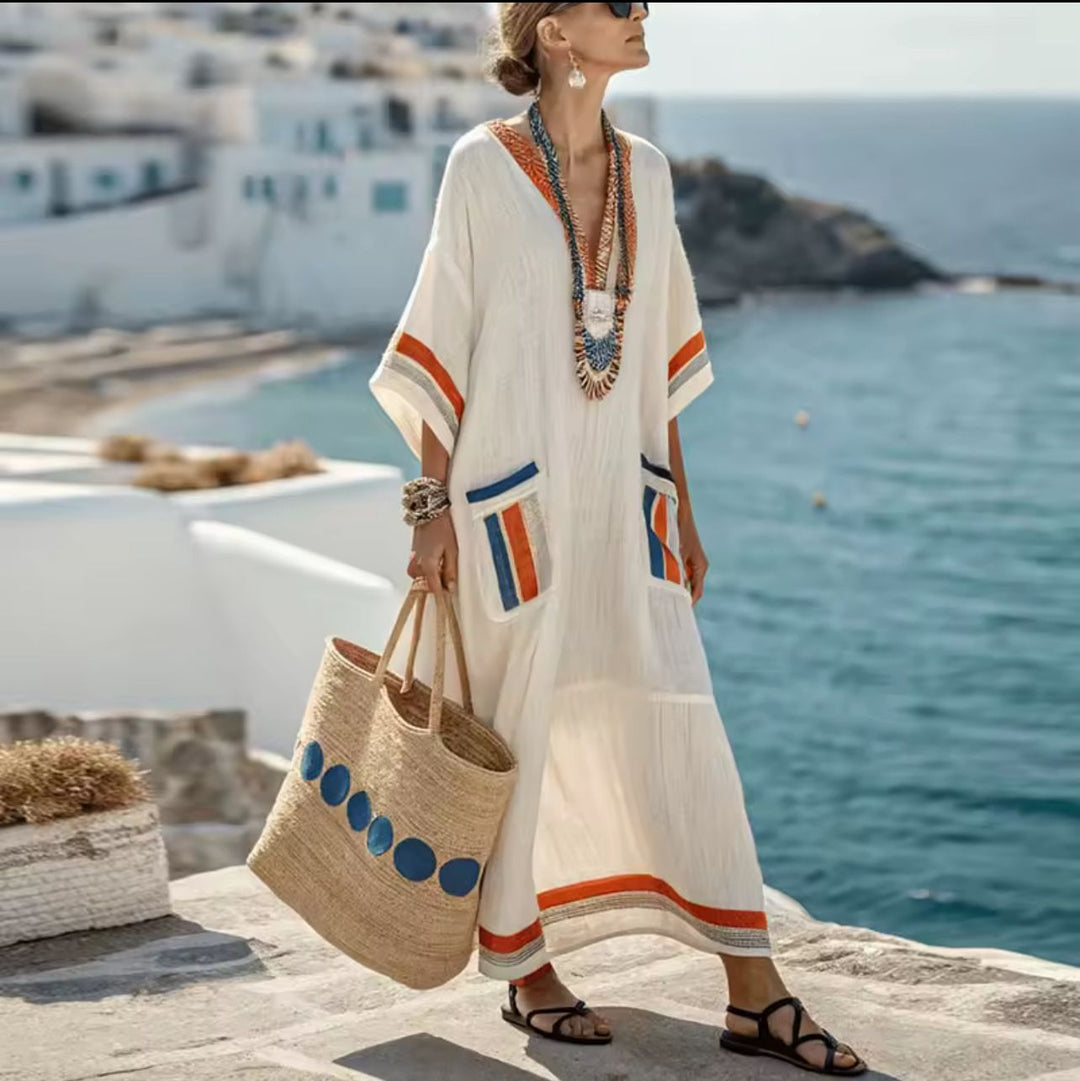Vestido Elegante Mary - Vestido Largo de Playa para un Look Veraniego con Estilo
