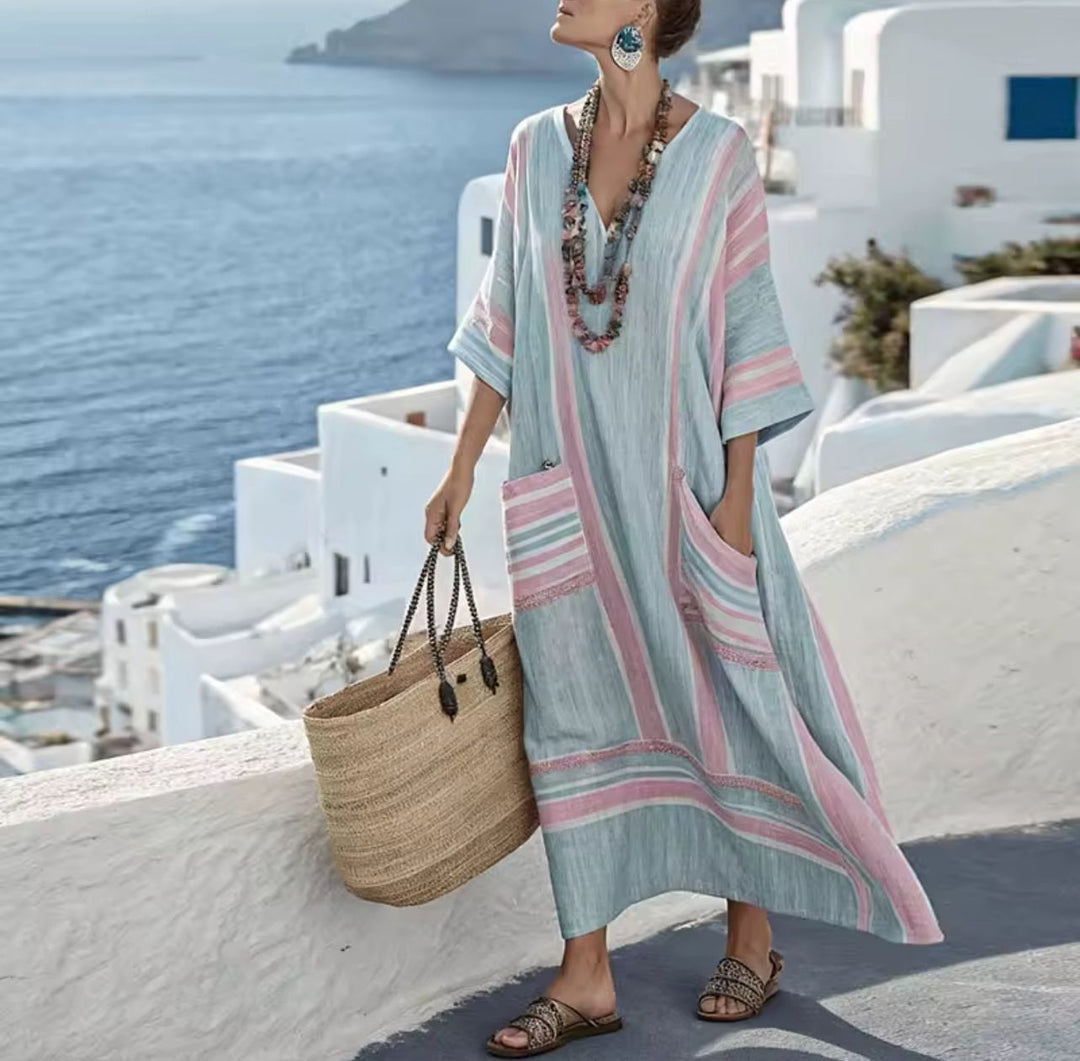 Vestido Elegante Mary - Vestido Largo de Playa para un Look Veraniego con Estilo