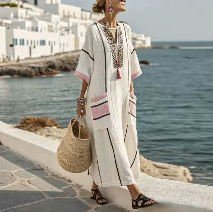 Vestido Elegante Mary - Vestido Largo de Playa para un Look Veraniego con Estilo