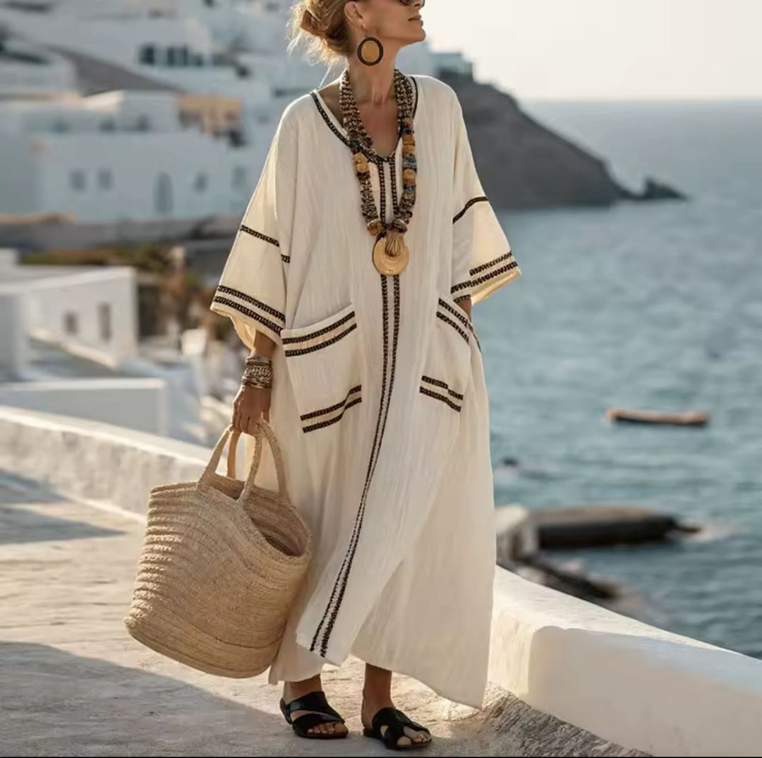Vestido Elegante Mary - Vestido Largo de Playa para un Look Veraniego con Estilo
