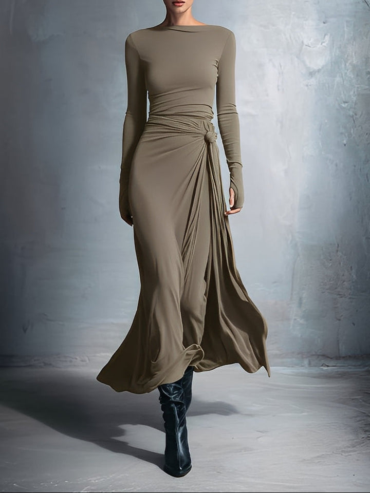 Gabriella – Vestido largo con lazo lateral